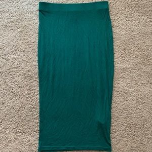 Midi Hunter Green Skirt